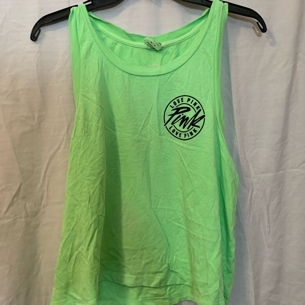 Pink neon green summer top